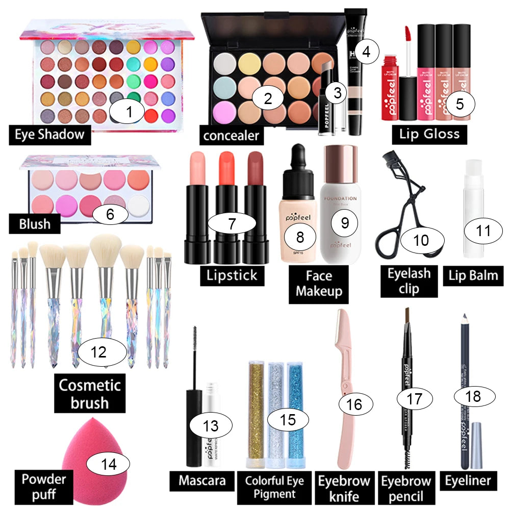 All-in-One Makeup Kit for Women โ Full Face Set