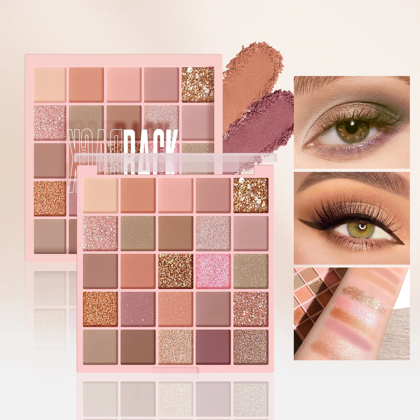 Daily Glam Eyeshadow Palette – 25 Rich Colors