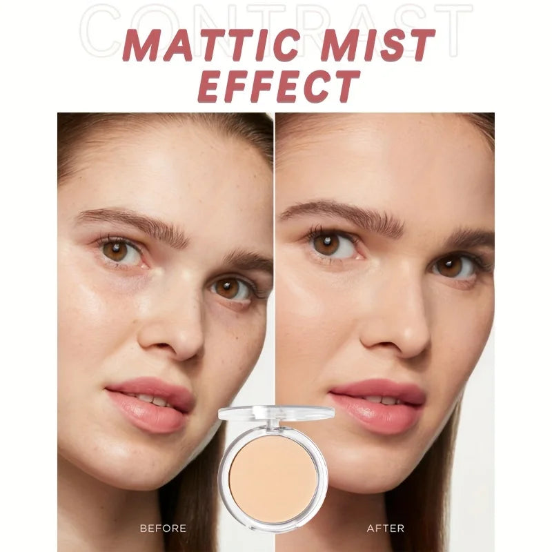 Matte Pressed Powder – Full Coverage, Oil Control