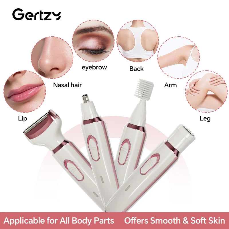 4-in-1 Women's Electric Razor