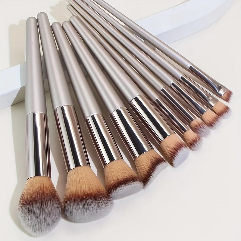 Pro Makeup Brushes – Face & Eye 10-Pc Set