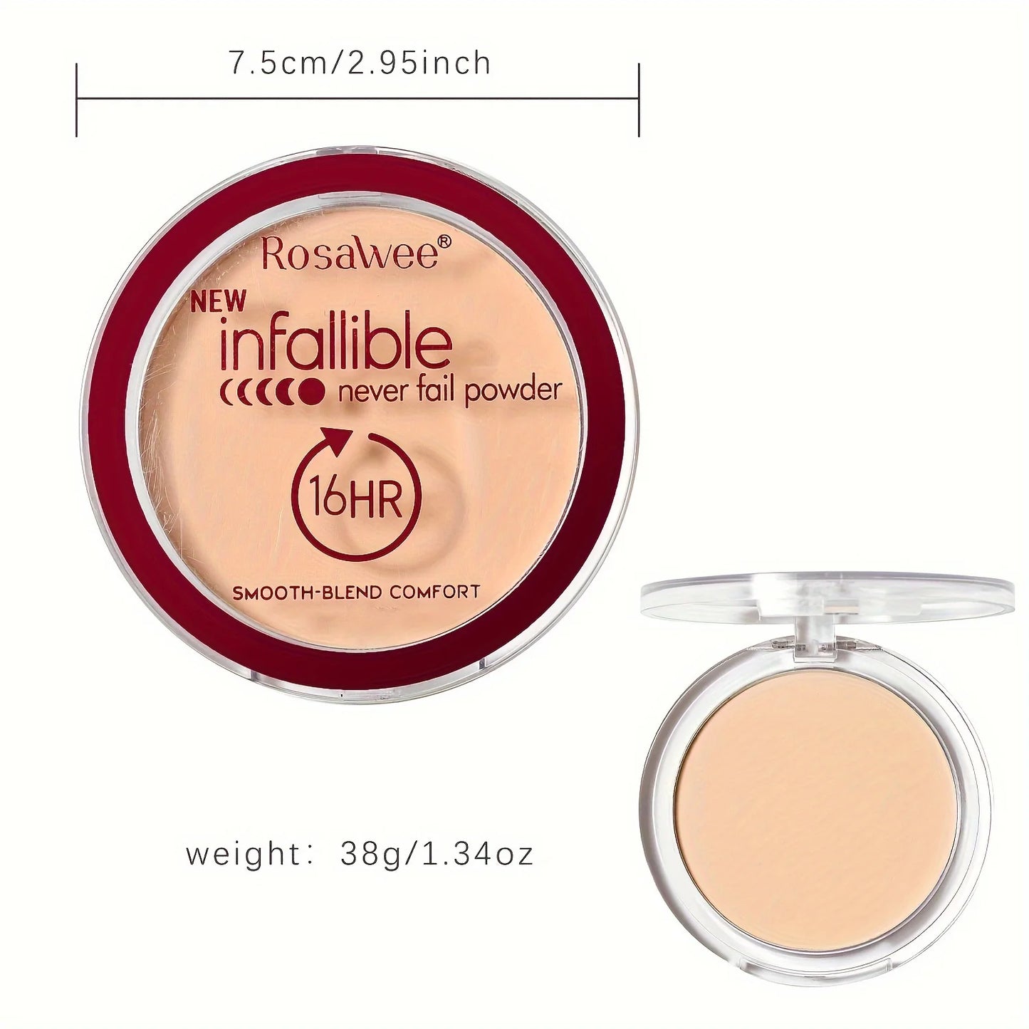 Matte Pressed Powder – Full Coverage, Oil Control