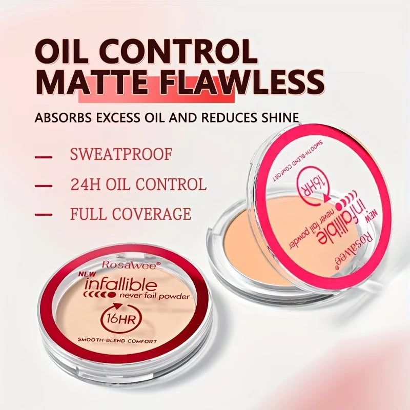 Matte Pressed Powder – Full Coverage, Oil Control