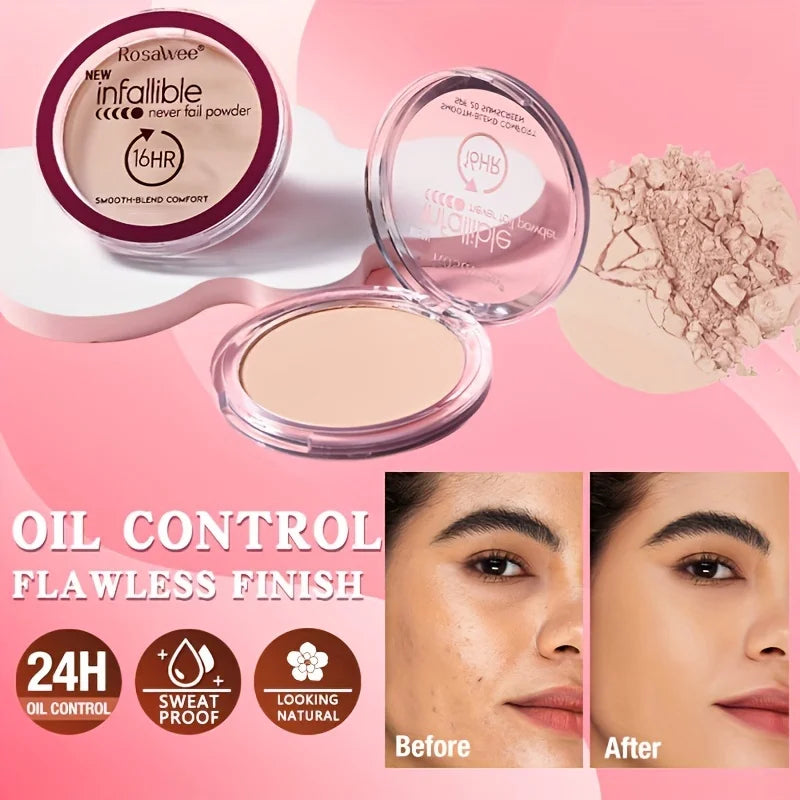Matte Pressed Powder – Full Coverage, Oil Control