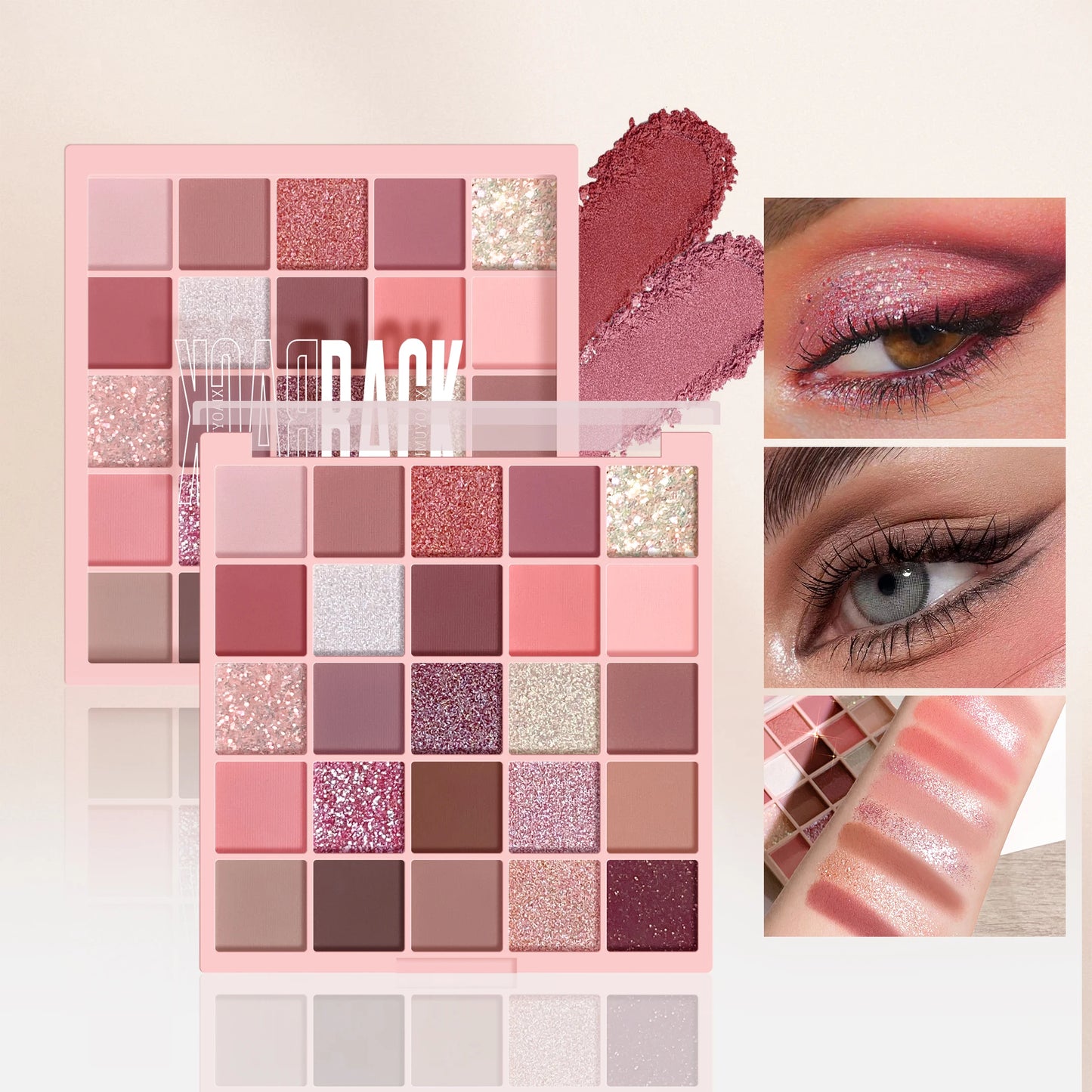 Daily Glam Eyeshadow Palette – 25 Rich Colors