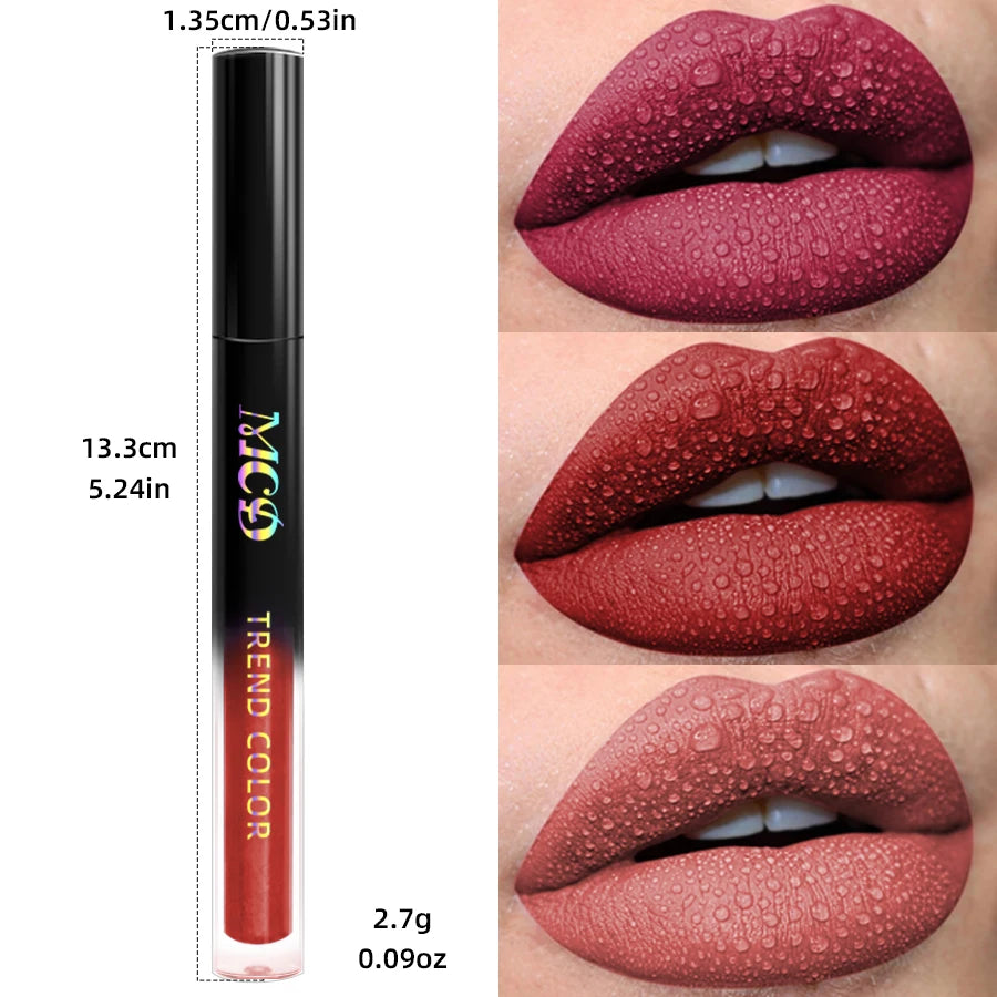 Matte Velvet Lip Waterproof Shades for Bold